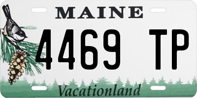 ME license plate 4469TP