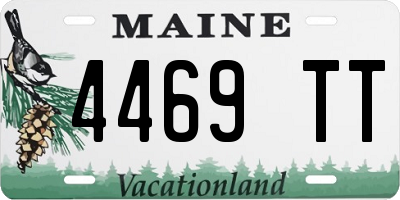 ME license plate 4469TT
