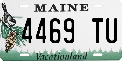 ME license plate 4469TU