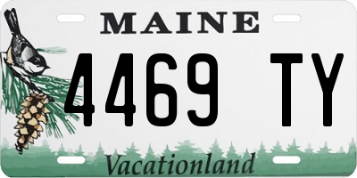 ME license plate 4469TY