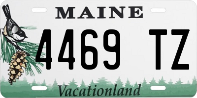 ME license plate 4469TZ