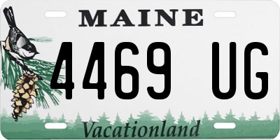 ME license plate 4469UG