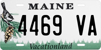 ME license plate 4469VA