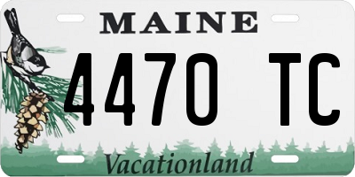 ME license plate 4470TC