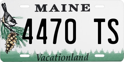 ME license plate 4470TS