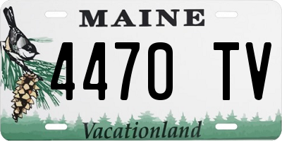 ME license plate 4470TV