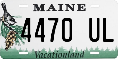 ME license plate 4470UL