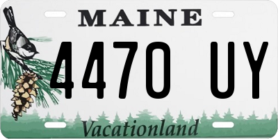 ME license plate 4470UY