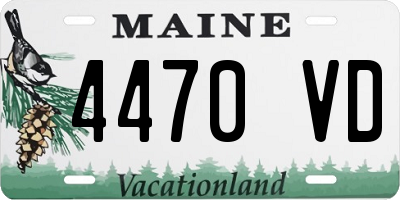 ME license plate 4470VD