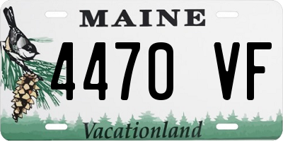 ME license plate 4470VF