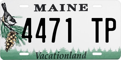 ME license plate 4471TP