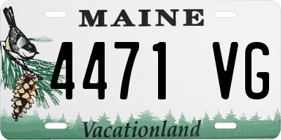 ME license plate 4471VG