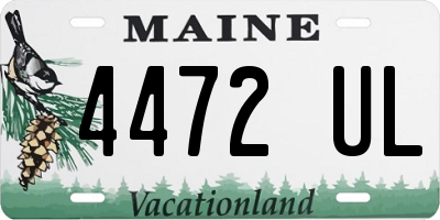 ME license plate 4472UL