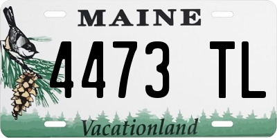 ME license plate 4473TL