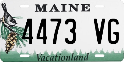 ME license plate 4473VG