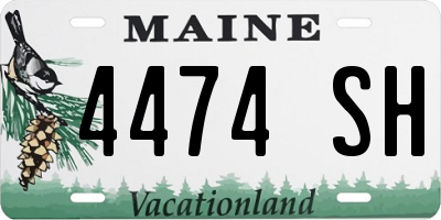 ME license plate 4474SH