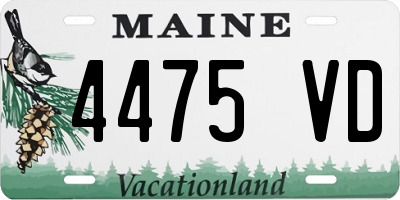 ME license plate 4475VD