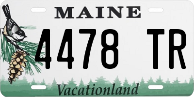 ME license plate 4478TR