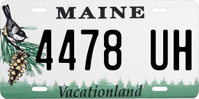 ME license plate 4478UH