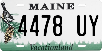 ME license plate 4478UY