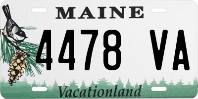 ME license plate 4478VA
