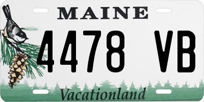 ME license plate 4478VB
