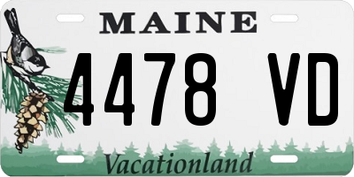 ME license plate 4478VD
