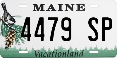 ME license plate 4479SP