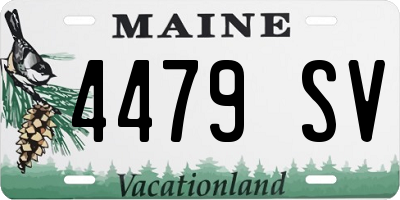 ME license plate 4479SV