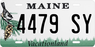ME license plate 4479SY