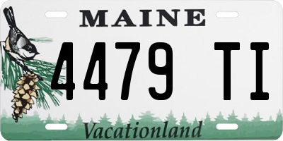 ME license plate 4479TI