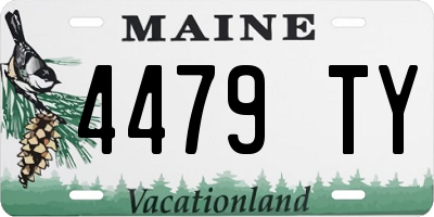 ME license plate 4479TY
