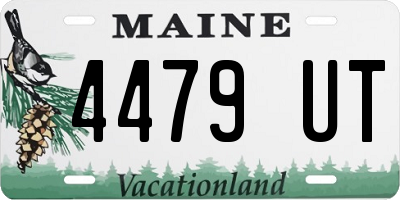 ME license plate 4479UT