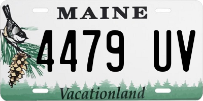 ME license plate 4479UV