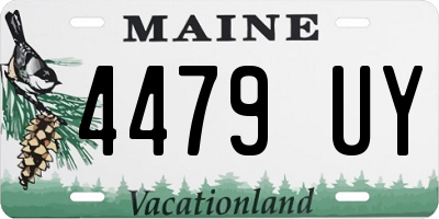 ME license plate 4479UY