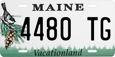 ME license plate 4480TG