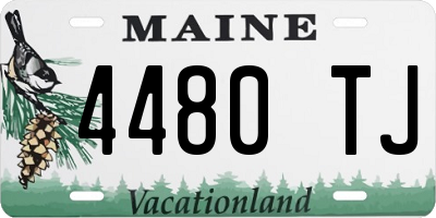ME license plate 4480TJ