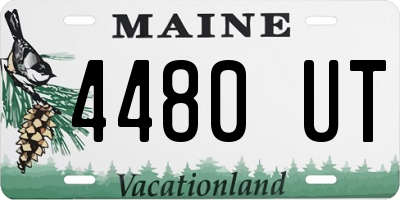 ME license plate 4480UT