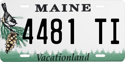 ME license plate 4481TI