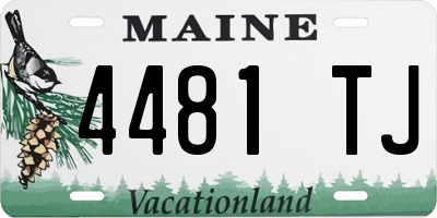 ME license plate 4481TJ