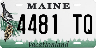 ME license plate 4481TQ
