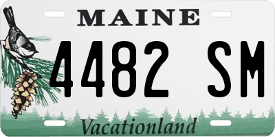 ME license plate 4482SM
