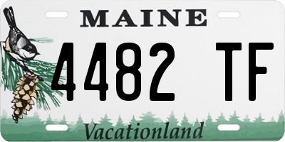 ME license plate 4482TF