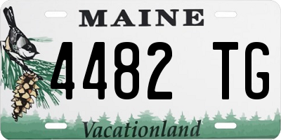 ME license plate 4482TG
