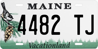 ME license plate 4482TJ