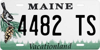 ME license plate 4482TS