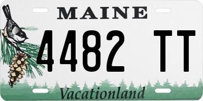 ME license plate 4482TT