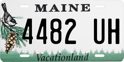 ME license plate 4482UH