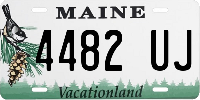 ME license plate 4482UJ