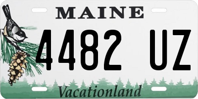 ME license plate 4482UZ
